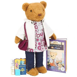 NEW FAO Schwarz The Adventures of Zylie and Friends Travel Plush Bear *Retired